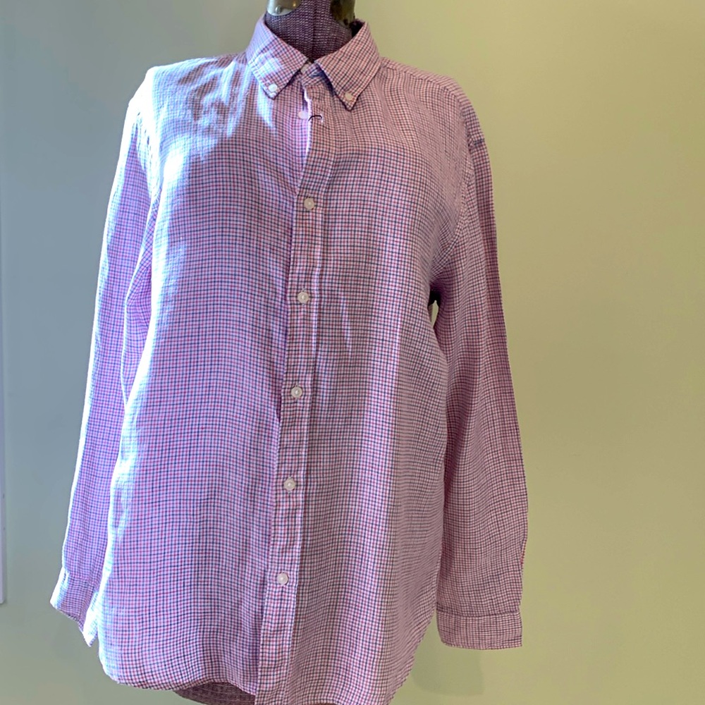 RW&B Lord & Taylor Men's Linen Button Down NWT
